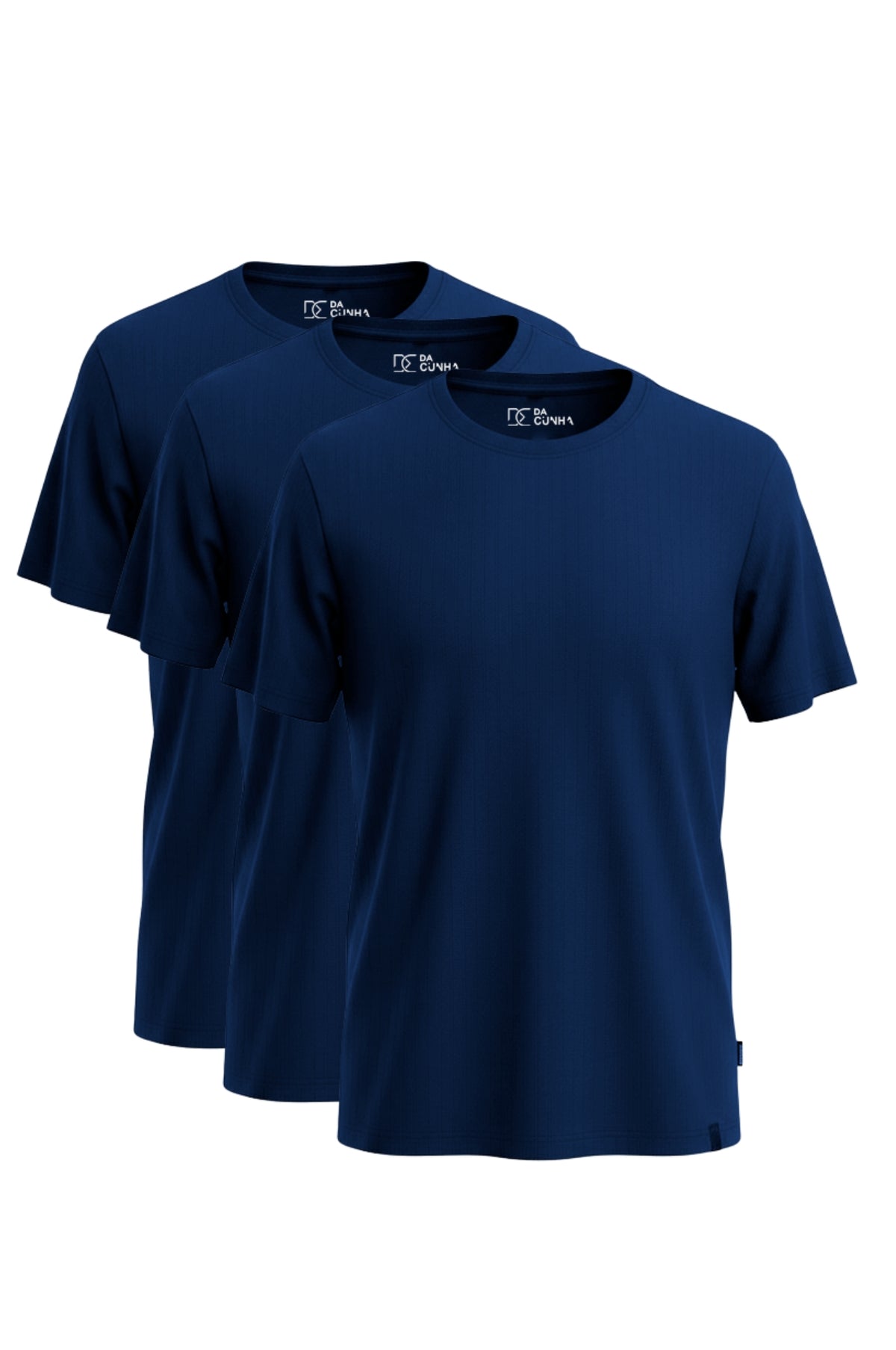 Kit 3 Camisetas Algodão Egípcio