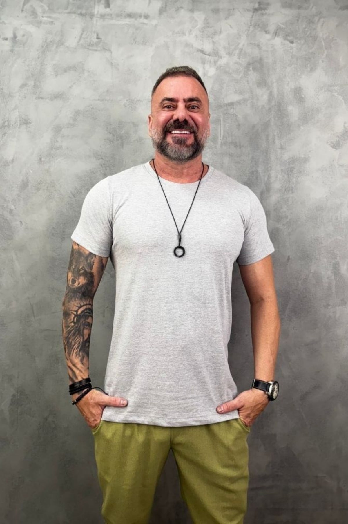 Camiseta Levinha Slim Mescla