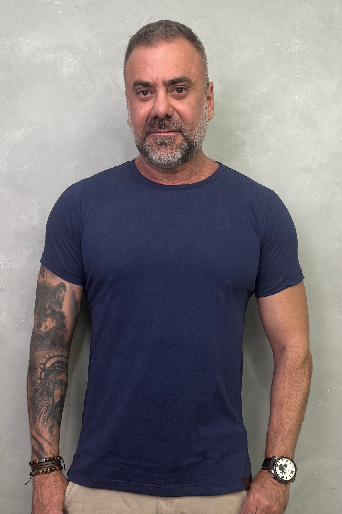 Camiseta Levinha Slim Marinho