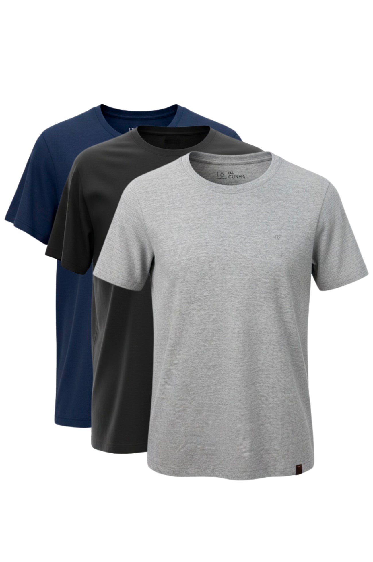 Kit 3 Camisetas Levinha 3 Cores