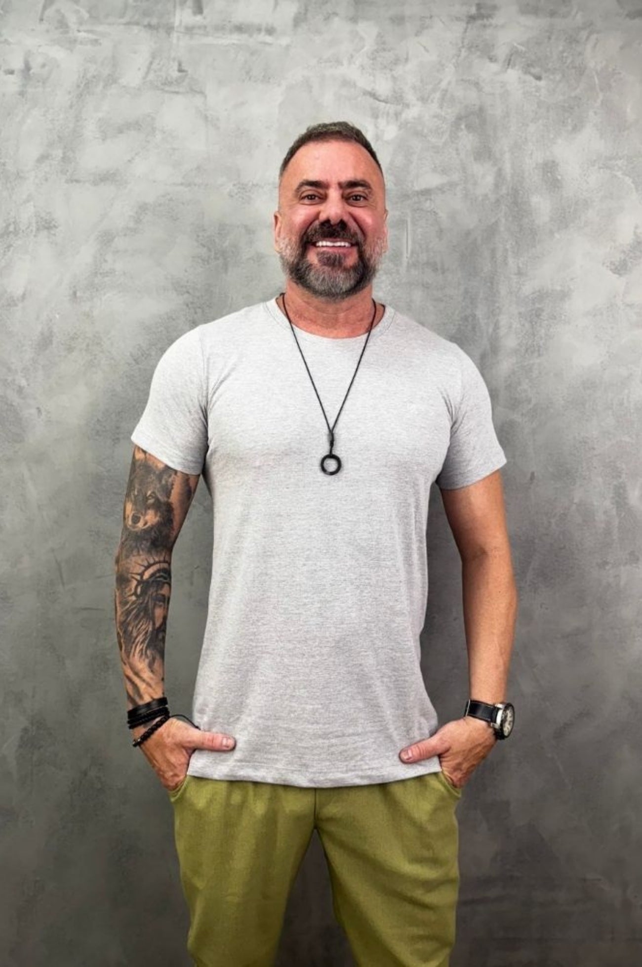 Camiseta Levinha Slim Mescla