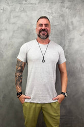 Camiseta Levinha Slim Mescla