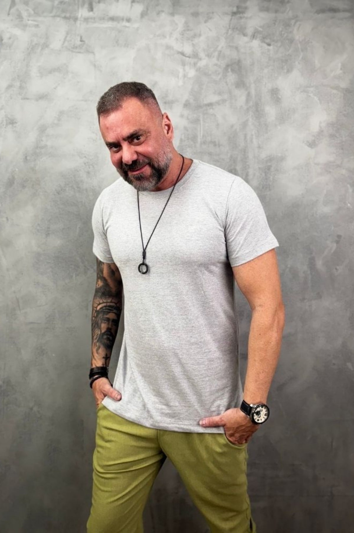 Camiseta Levinha Slim Mescla