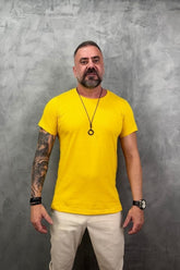 Camiseta Peletizada Slim Amarela