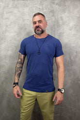 Camiseta Peletizada Slim Azul Marinho