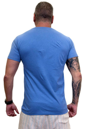 Camiseta Peletizada Slim Azul