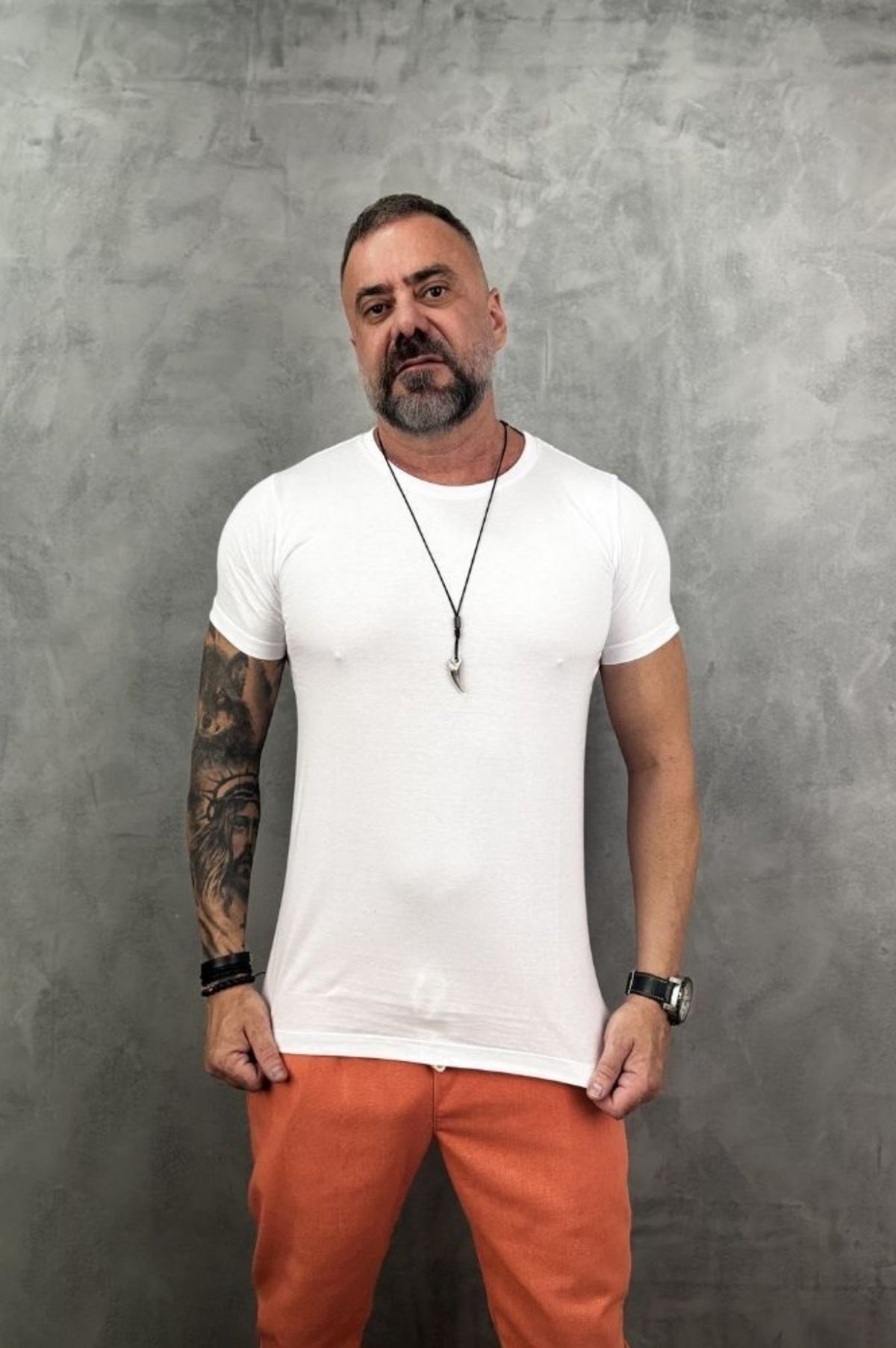 Camiseta Peletizada Slim Branca