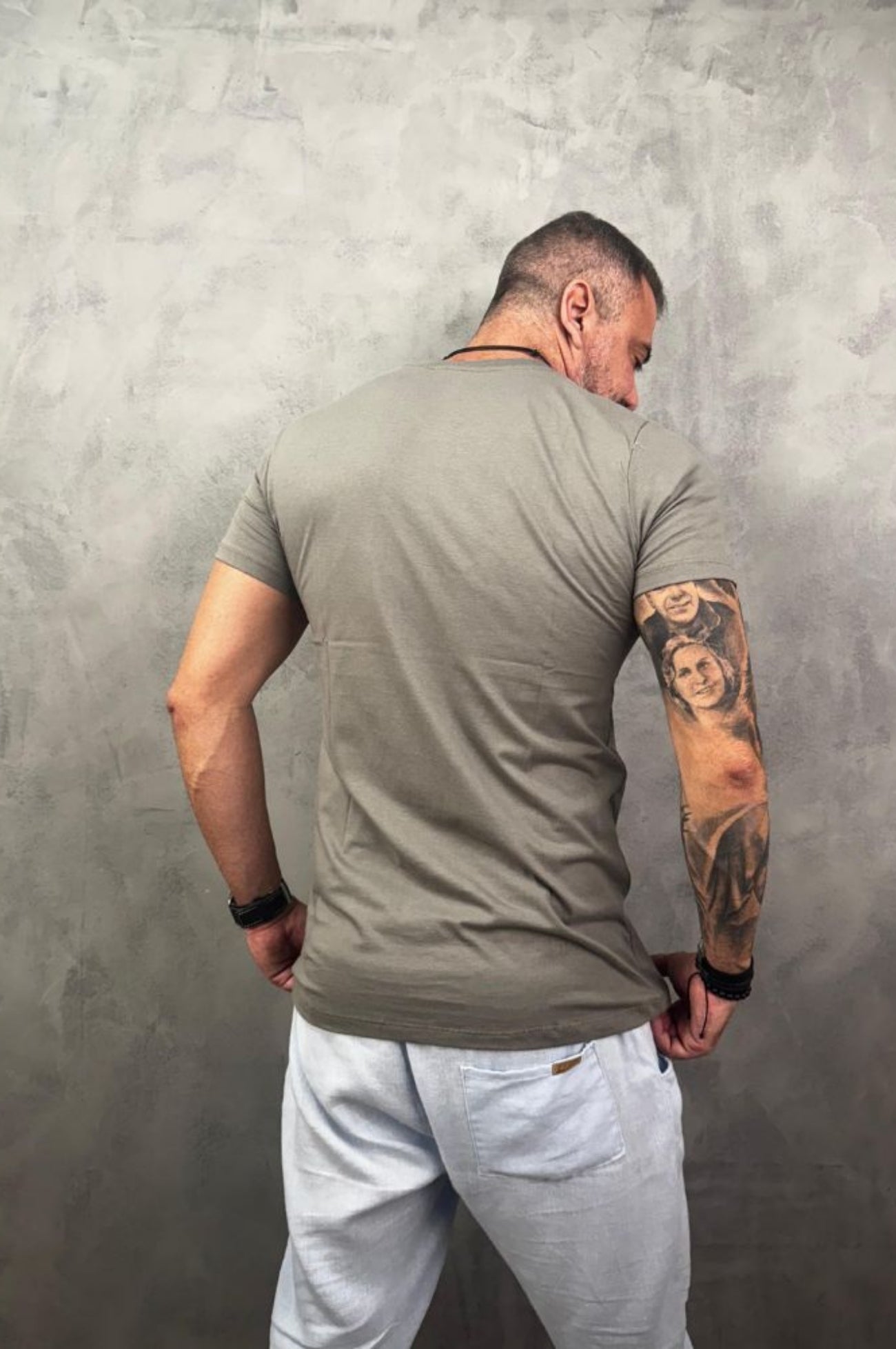 Camiseta Manga Curta Peletizada Slim Chumbo Premium