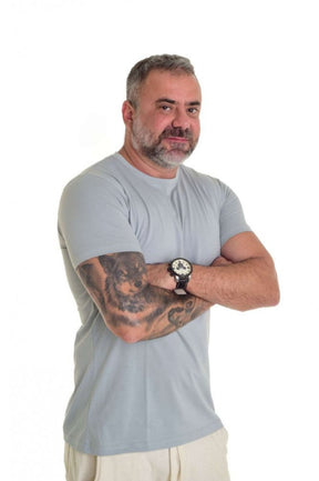 Camiseta Peletizada Slim Cinza