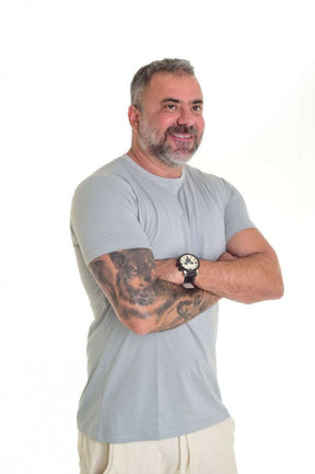 Camiseta Peletizada Slim Cinza