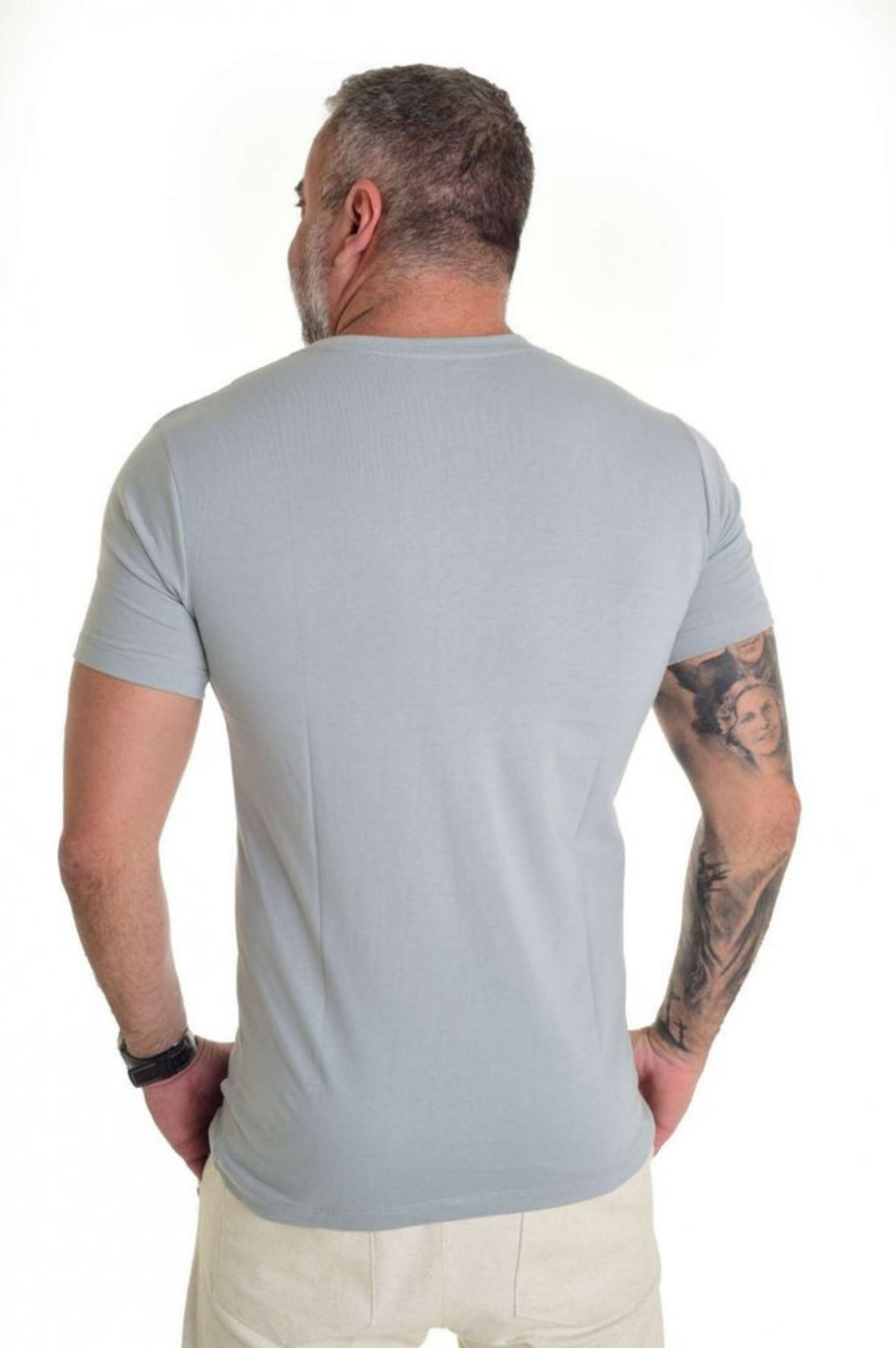 Camiseta Peletizada Slim Cinza