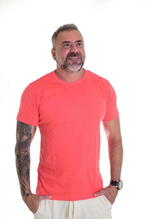 Camiseta Peletizada Slim coral