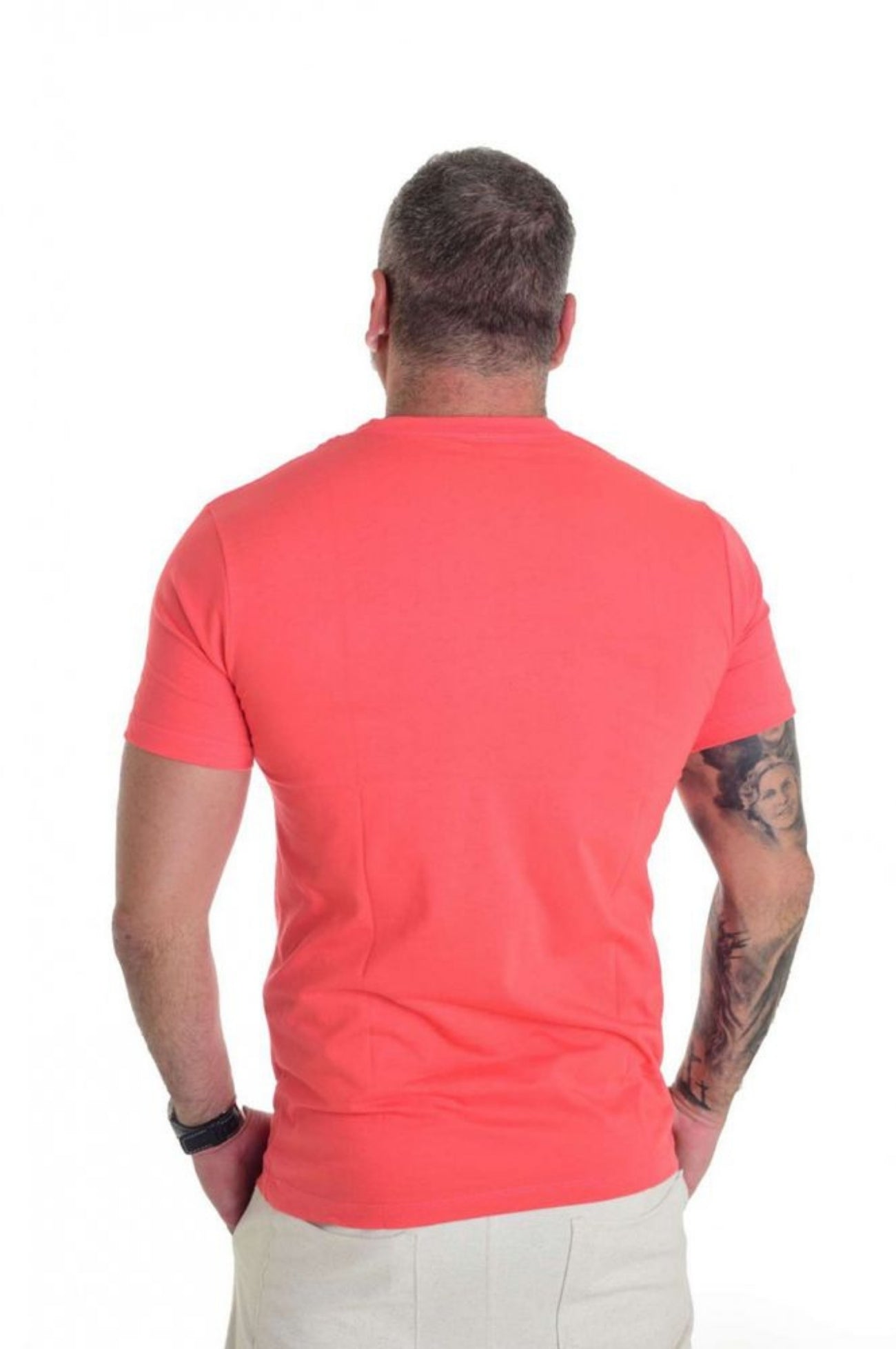 Camiseta Peletizada Slim coral