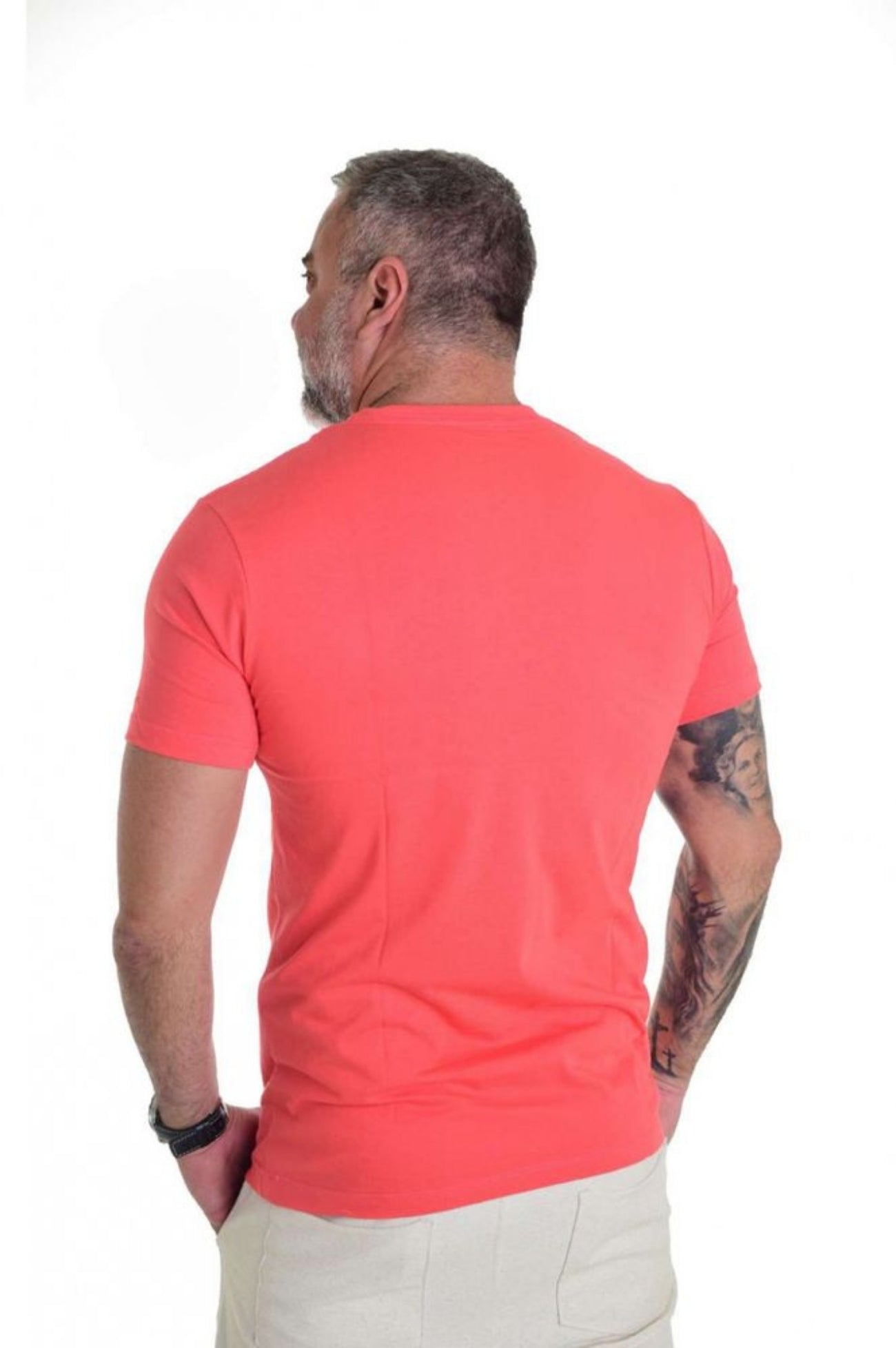 Camiseta Peletizada Slim coral