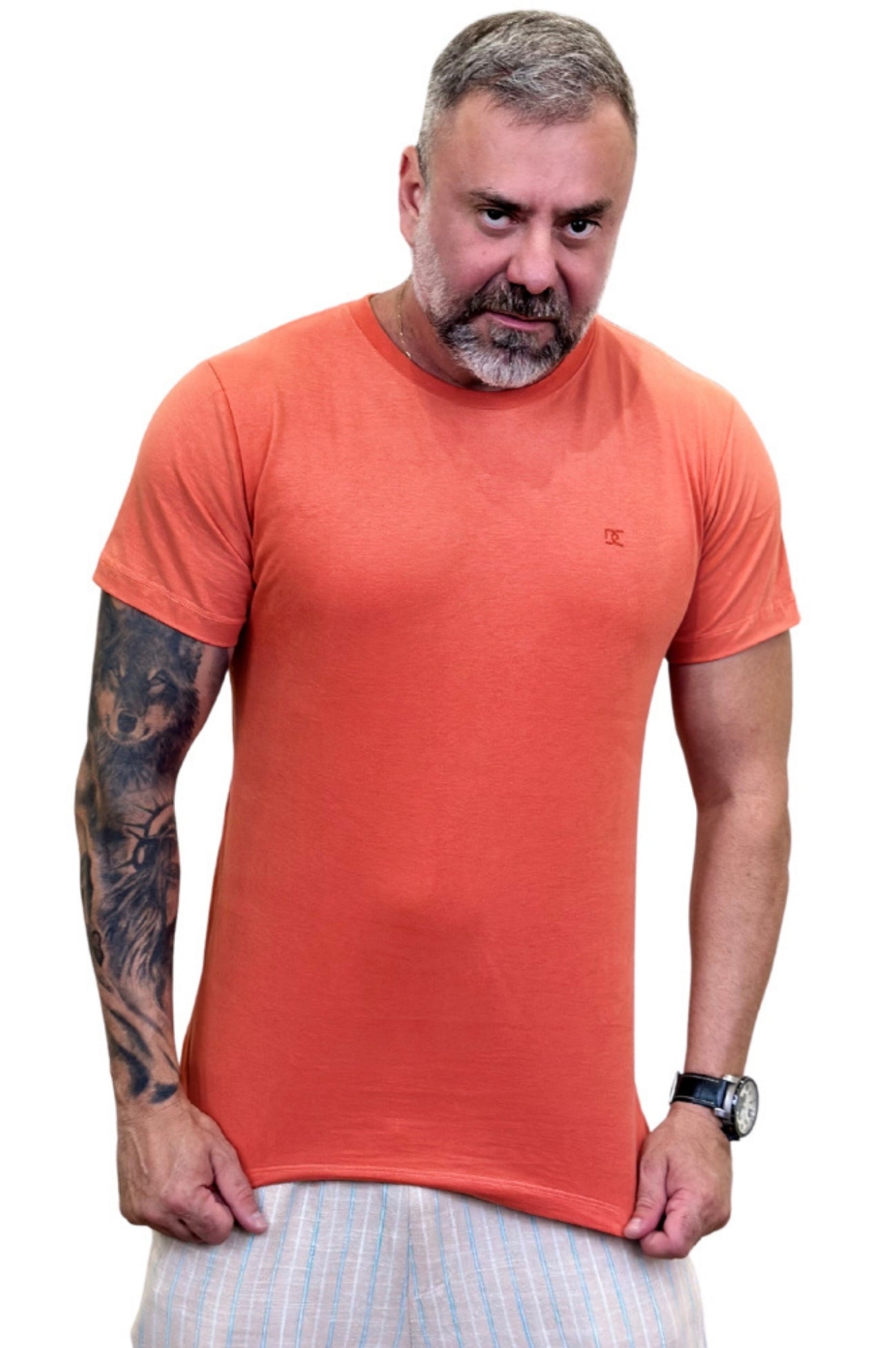 Camiseta Peletizada Slim Laranja 2