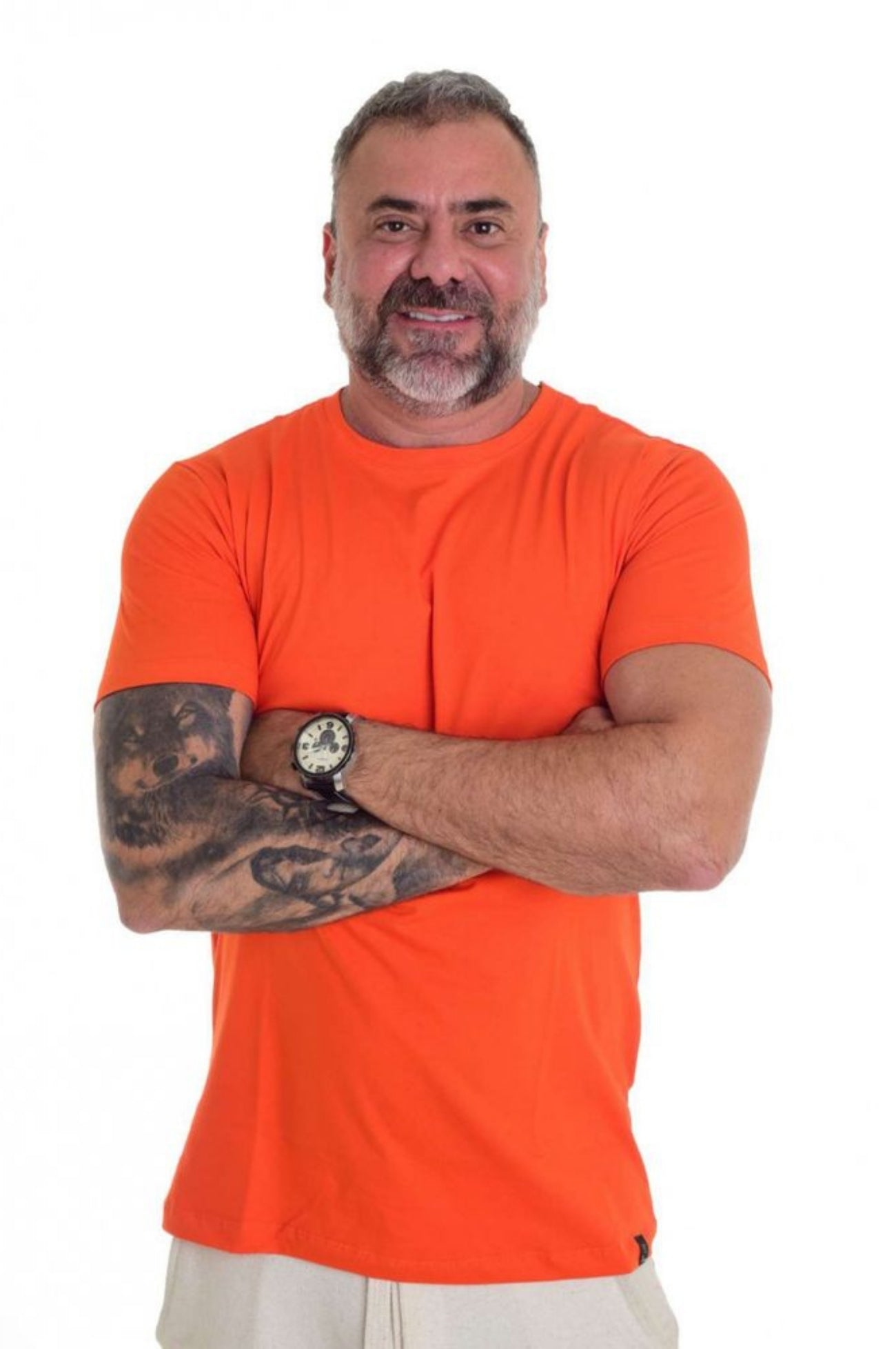 Camiseta Peletizada Slim Laranja