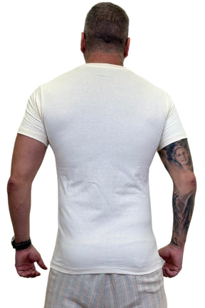 Camiseta Peletizada Slim Off White