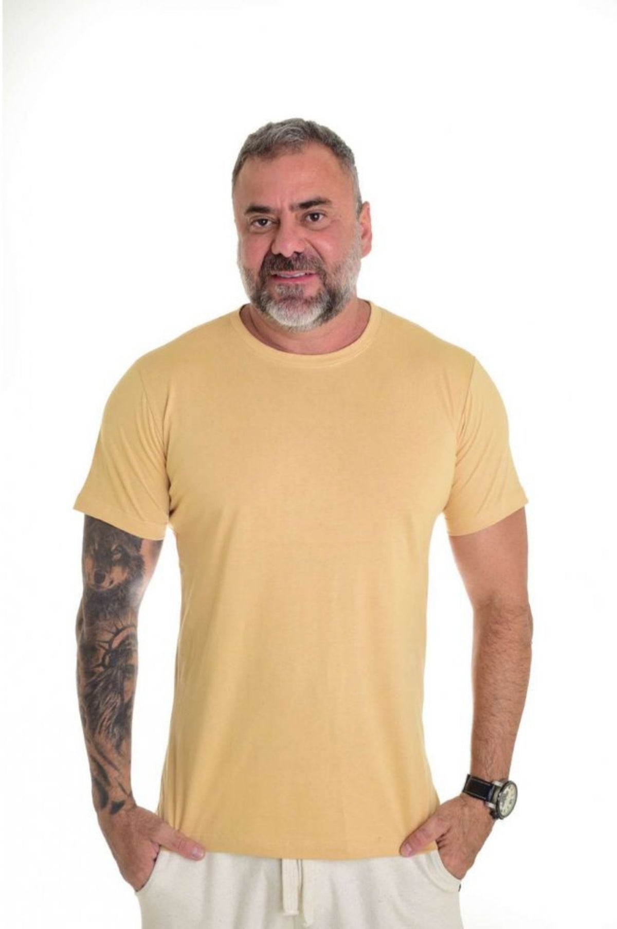 Camiseta Peletizada Slim Pastel