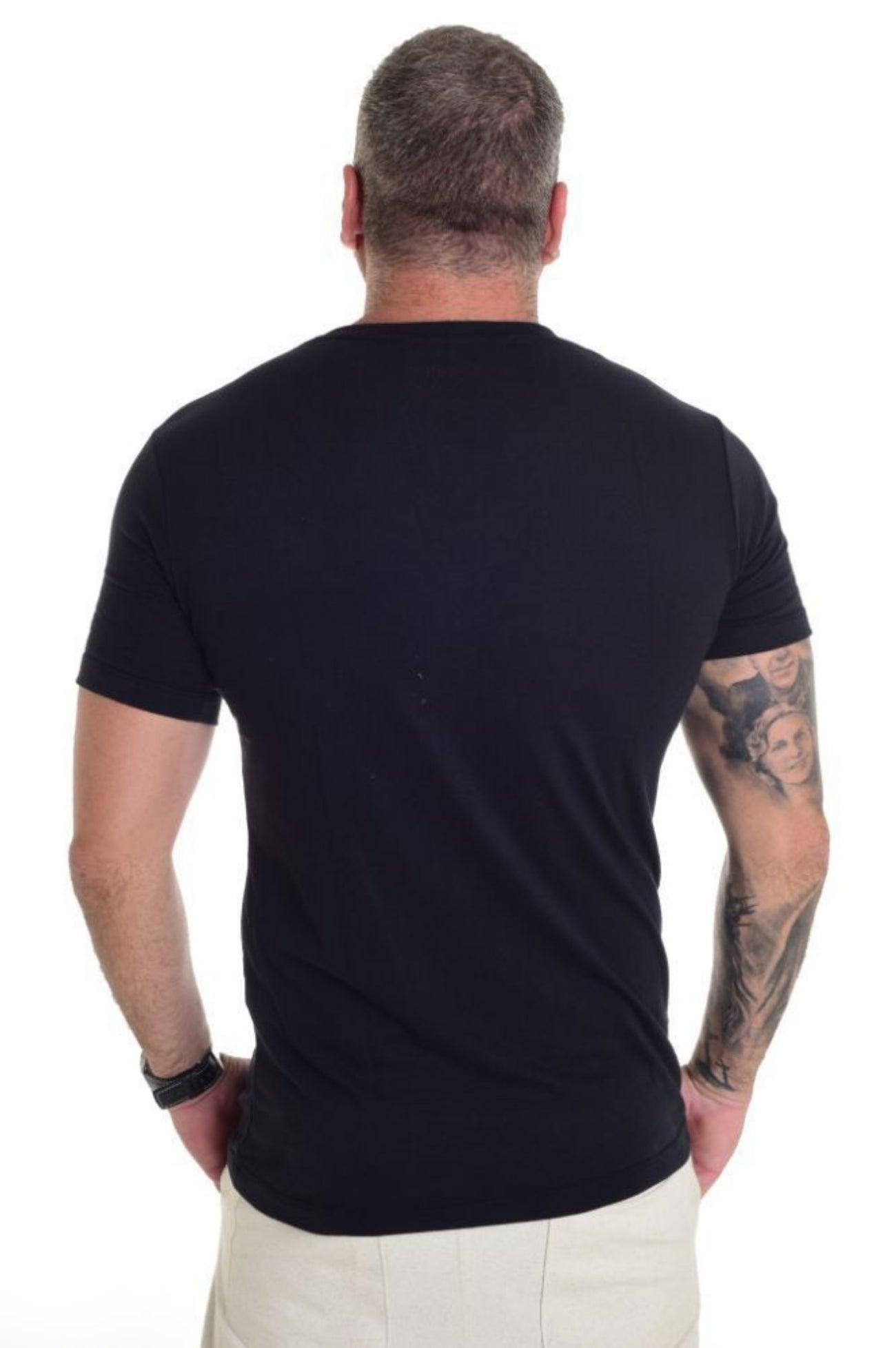 Camiseta Peletizada Slim Preta