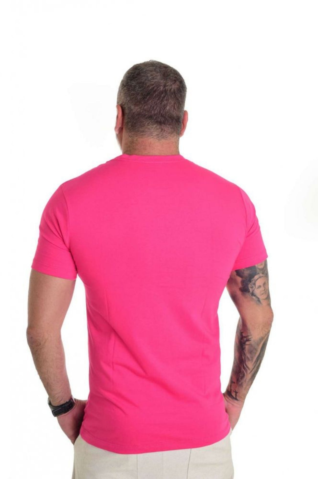 Camiseta Peletizada Slim Rosa Pink
