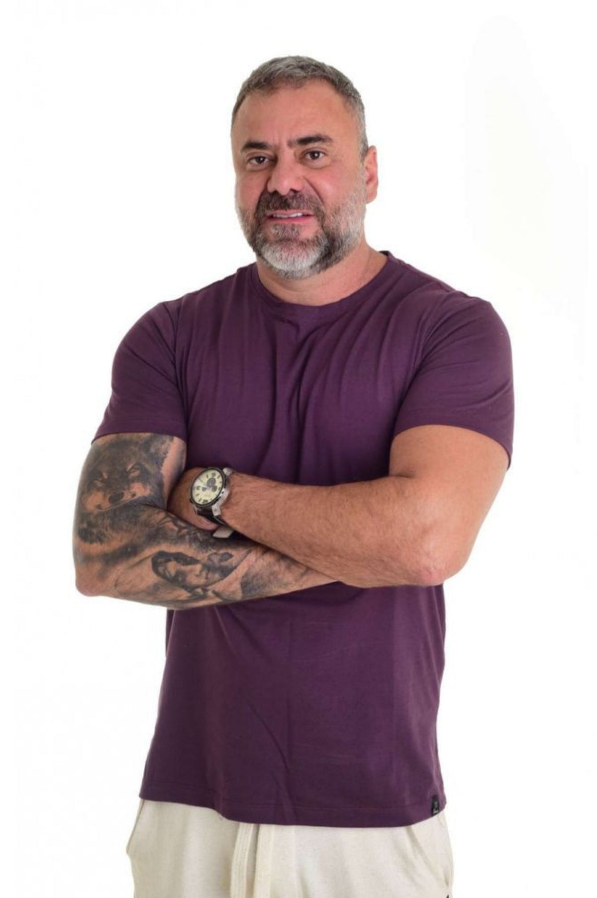 Camiseta Peletizada Slim Roxa