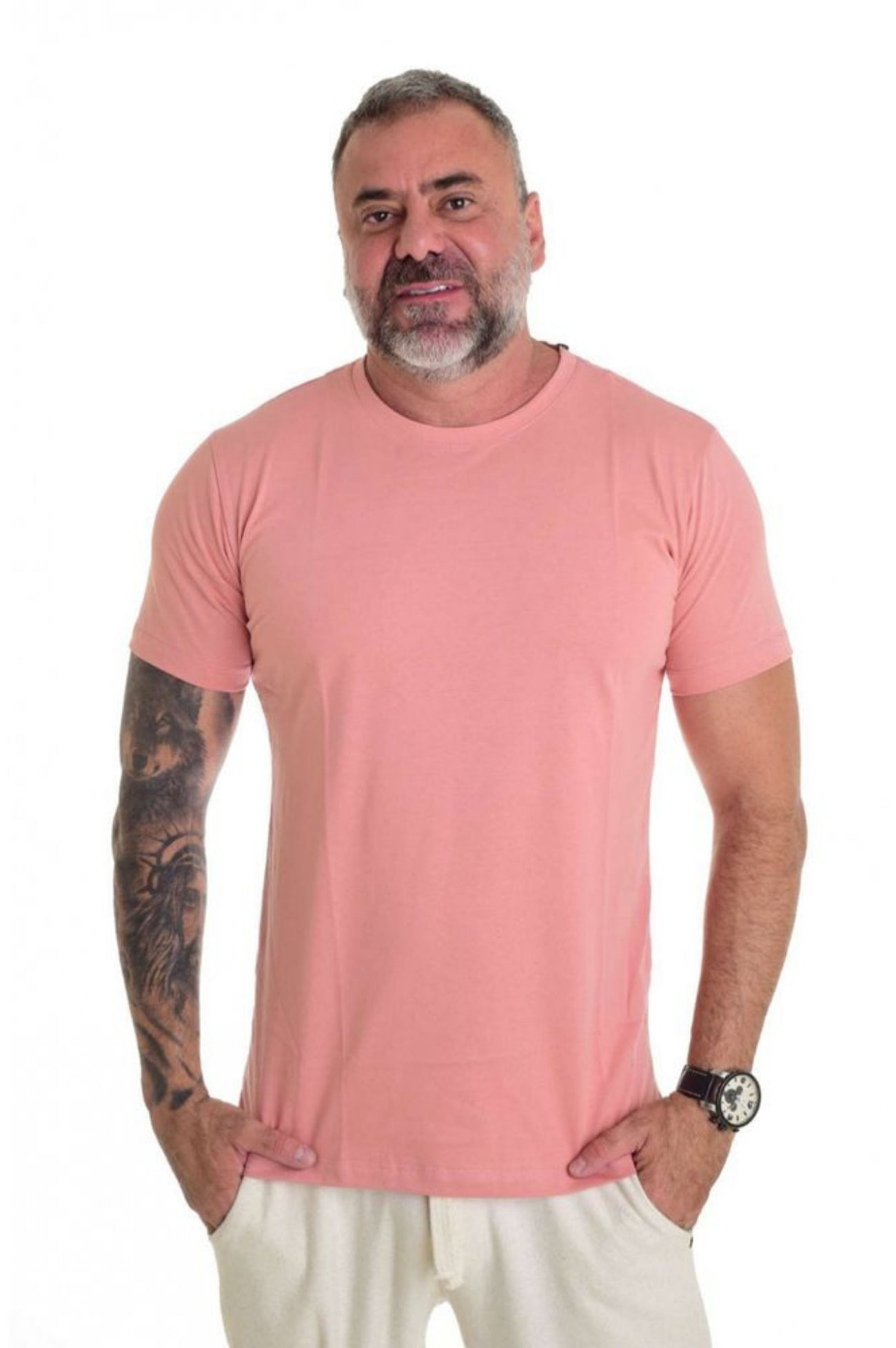 Camiseta Peletizada Slim Salmão 1