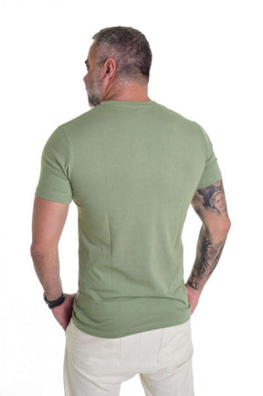 Camiseta Peletizada Slim Verde Musgo 1