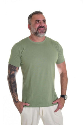 Camiseta Peletizada Slim Verde Musgo 1