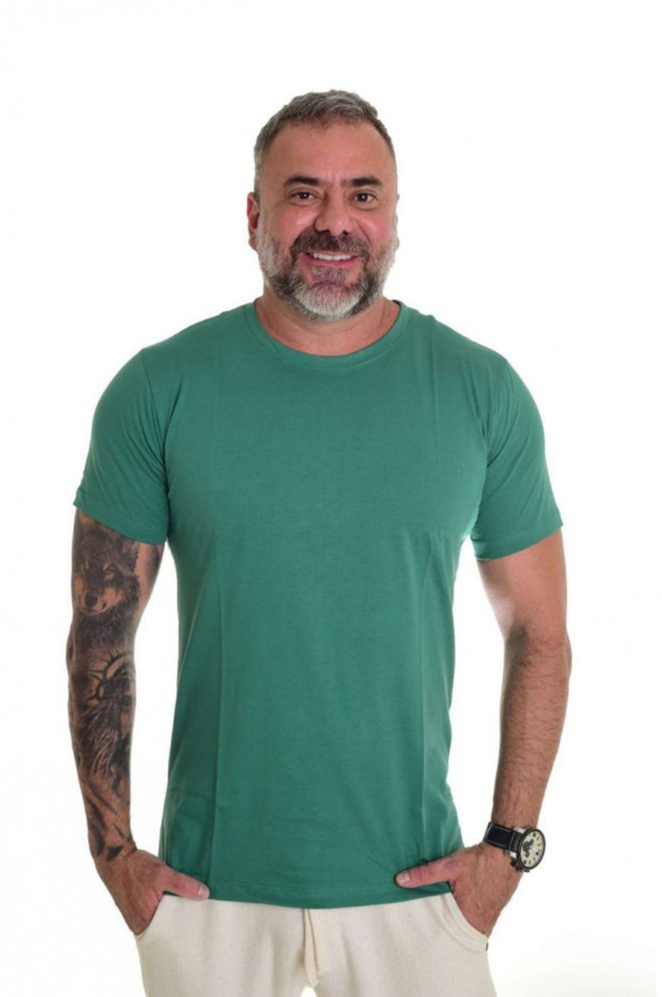 Camiseta Peletizada Slim Verde