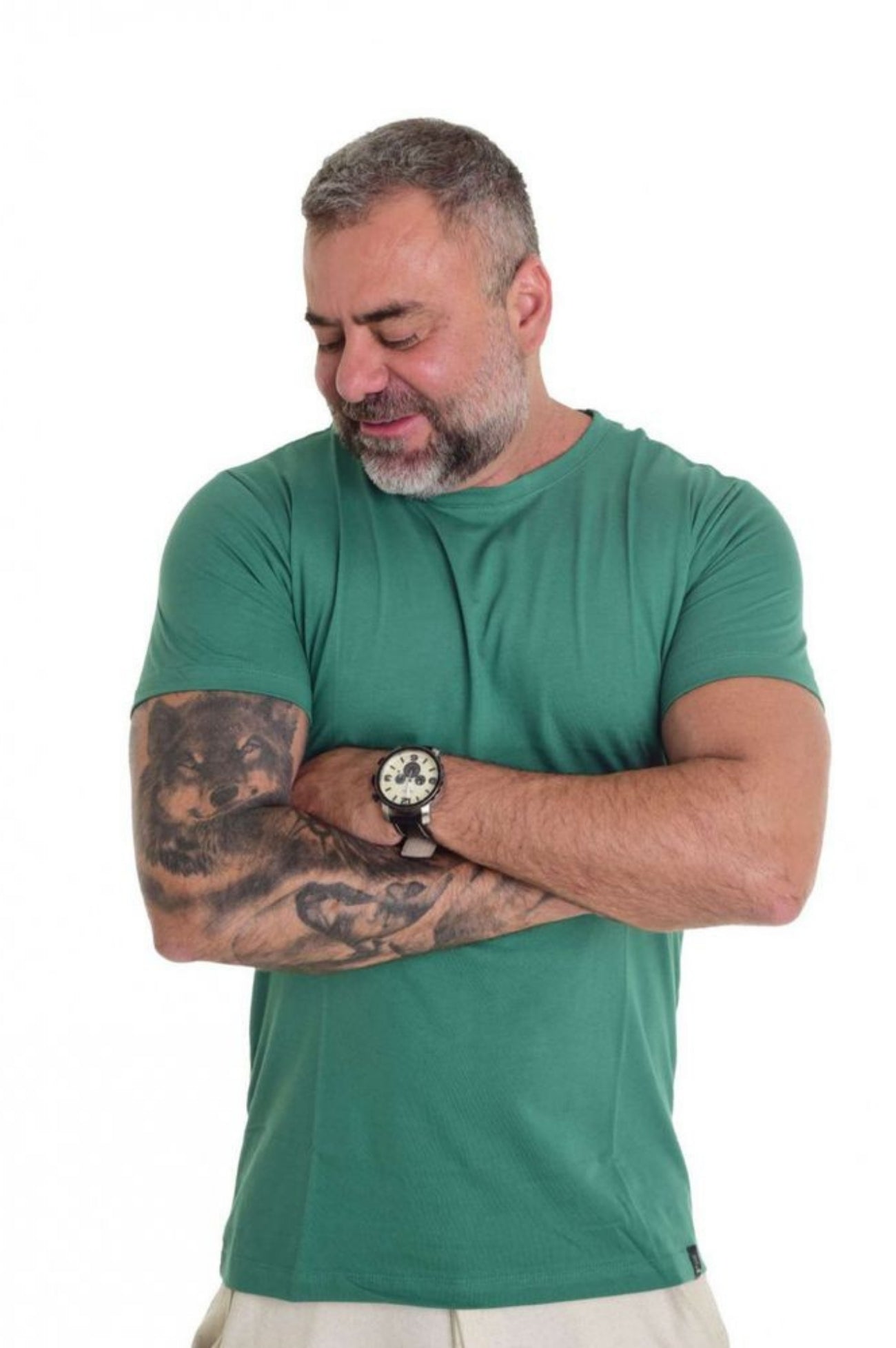 Camiseta Peletizada Slim Verde