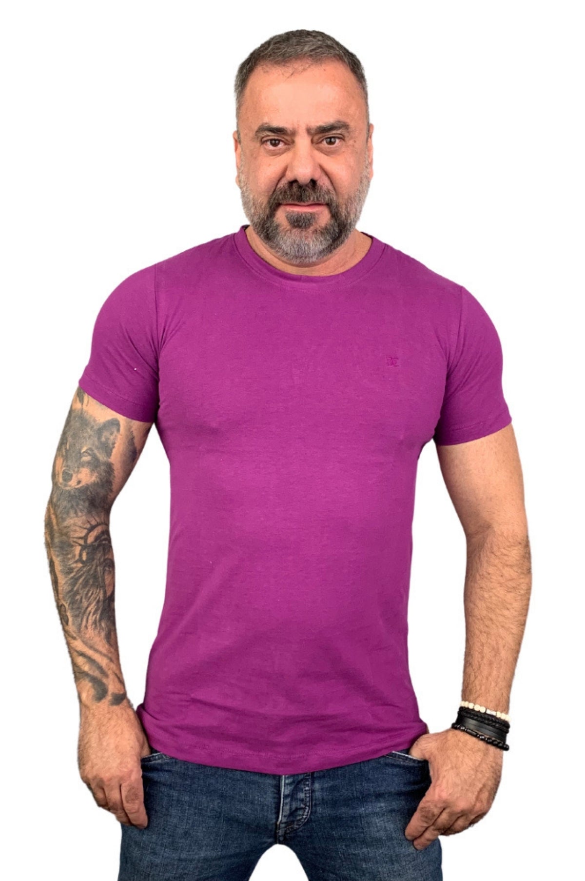 Camiseta Peletizada Slim  Vinho