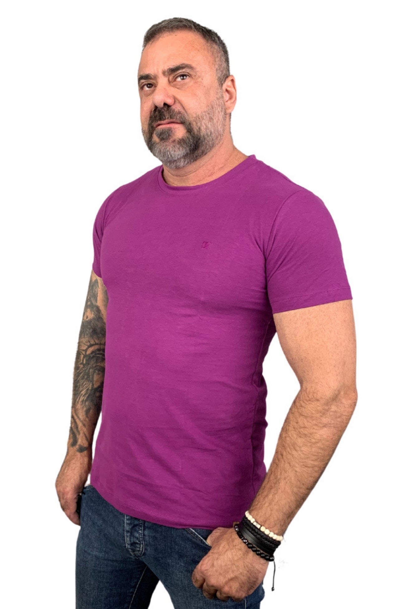 Camiseta Peletizada Slim  Vinho