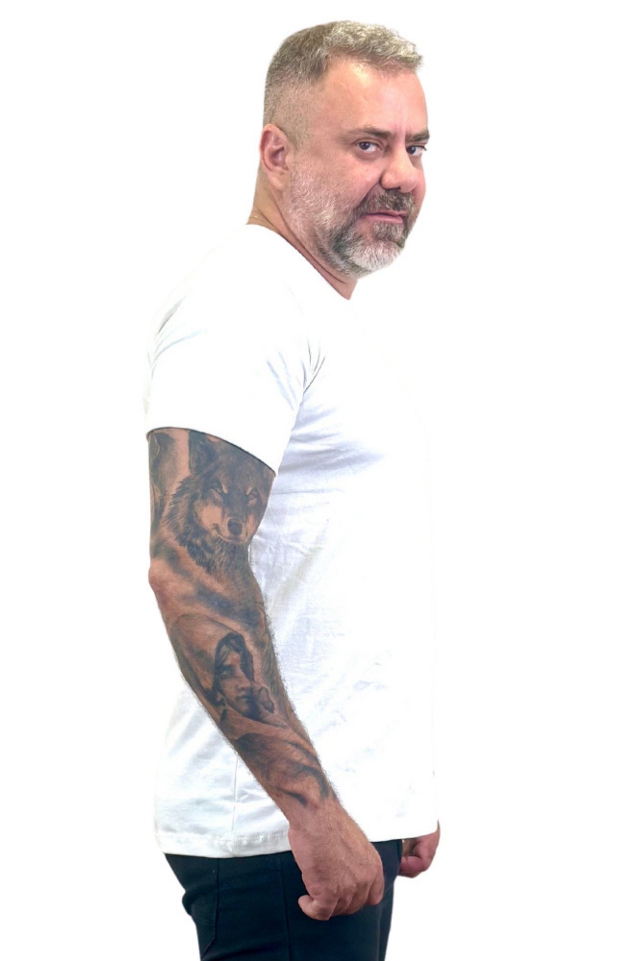 Camiseta Manga Curta Slim Branca