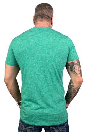 Camiseta Manga Curta Slim Mescla Verde 2