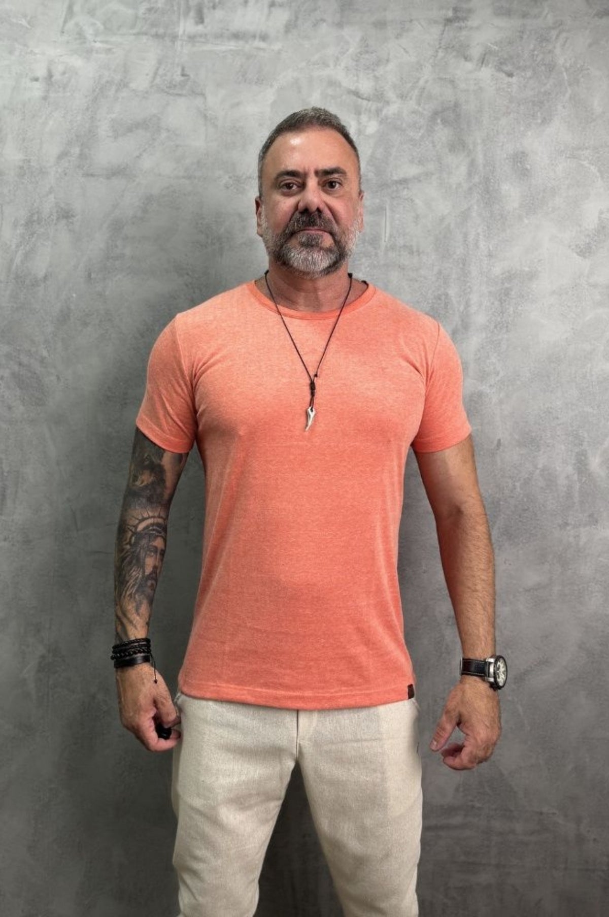 Camiseta Levinha Slim Laranja