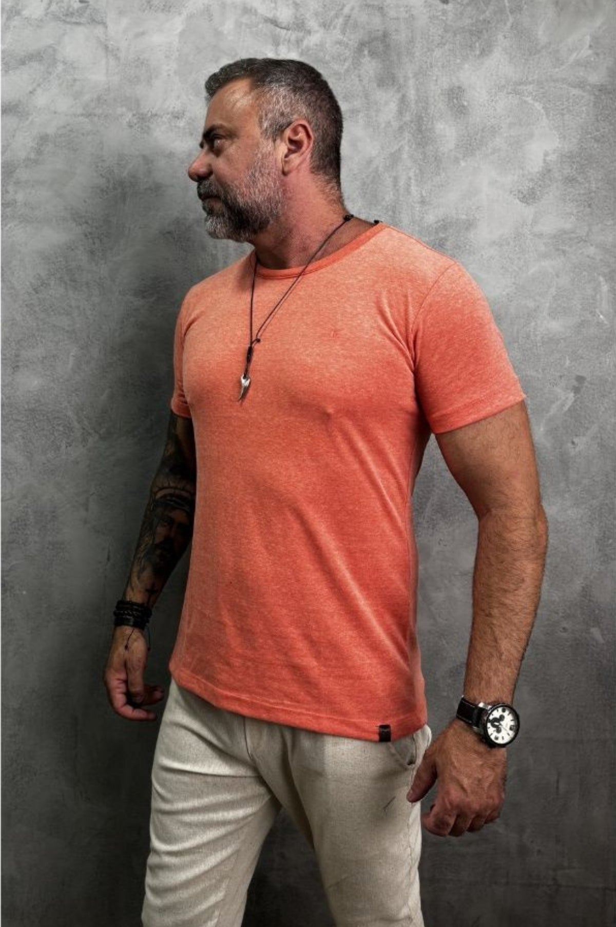 Camiseta Levinha Slim Laranja