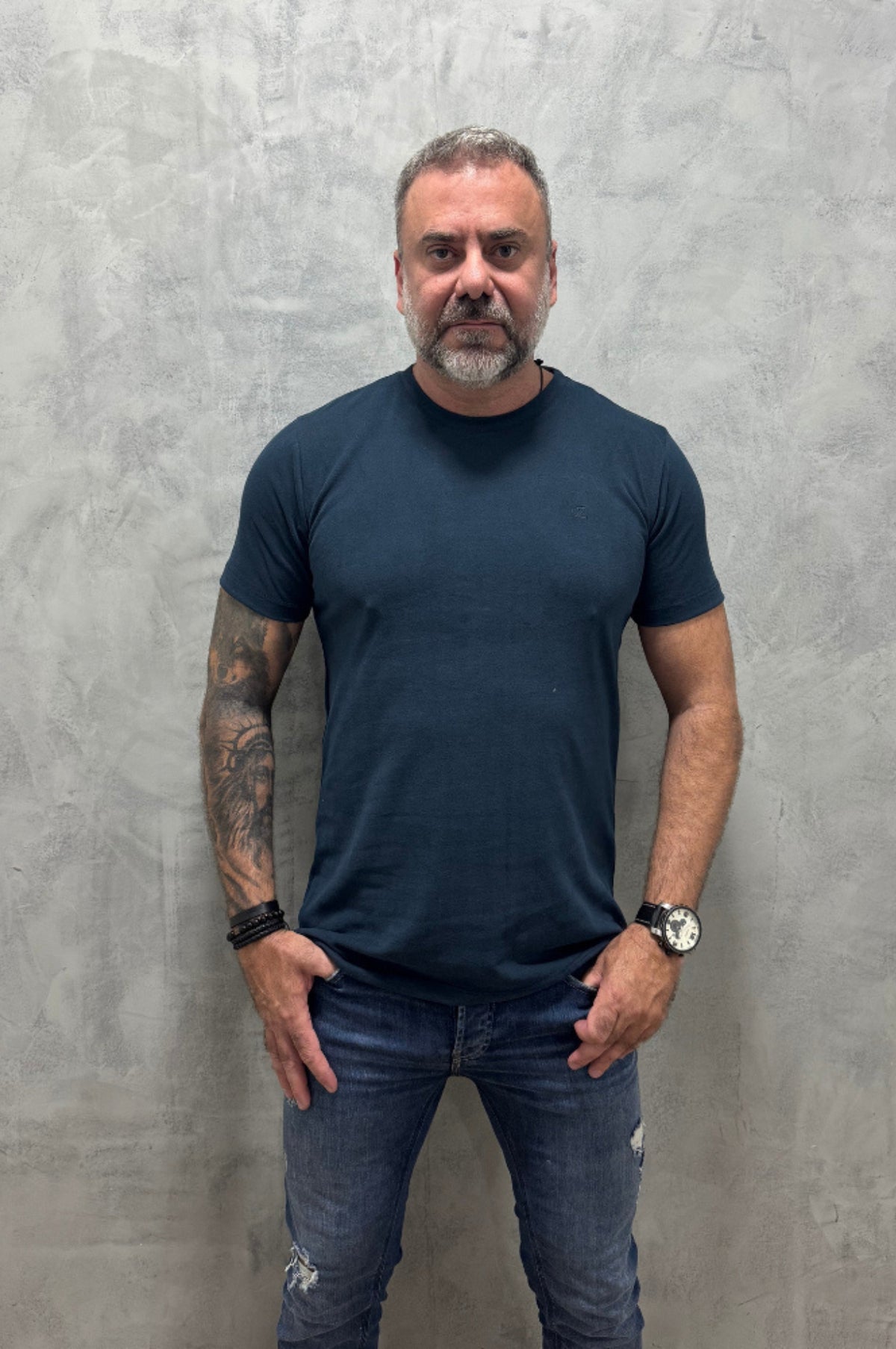 Kit 2 Camisetas Levinha Premium Azul Marinho Gramatura 190