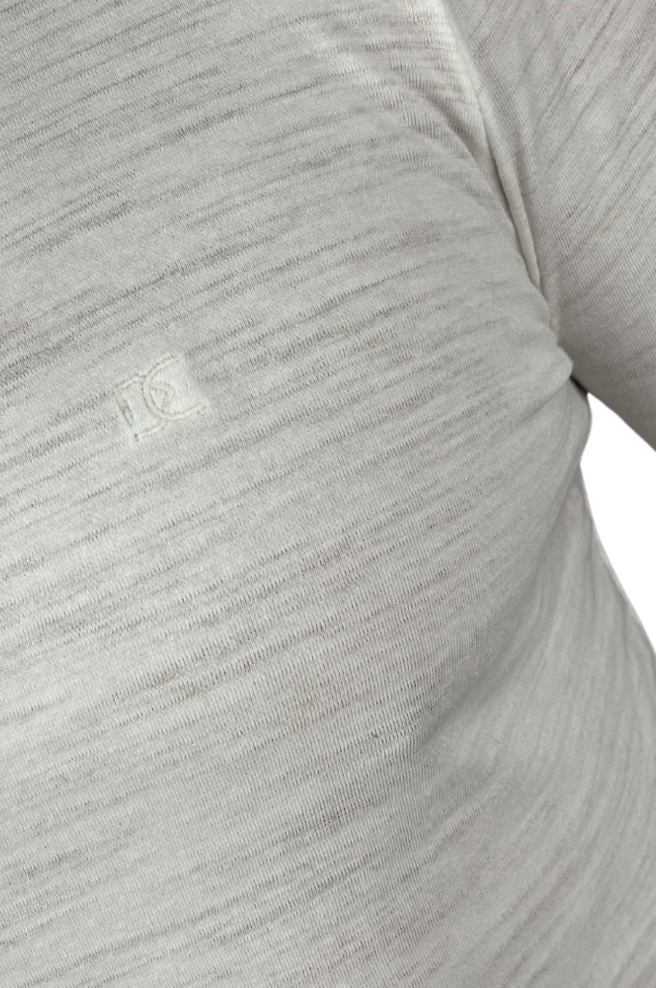 Camiseta Manga Longa Slim Malha Premium Acetinado Branco