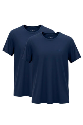 Kit 2 Camisetas Levinha Marinho