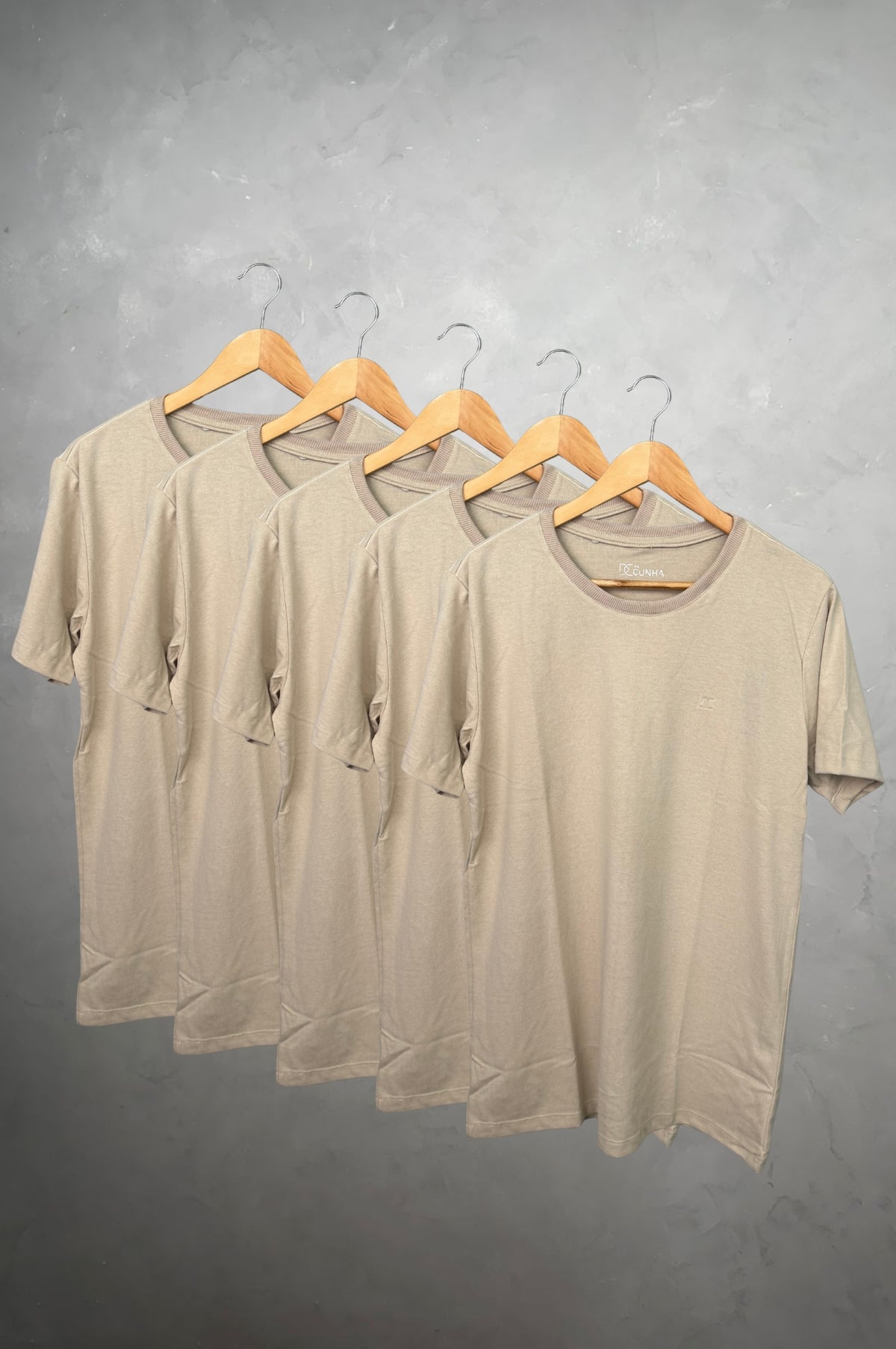 Kit 5 Camisetas Levinha Premium OFF Gramatura 190