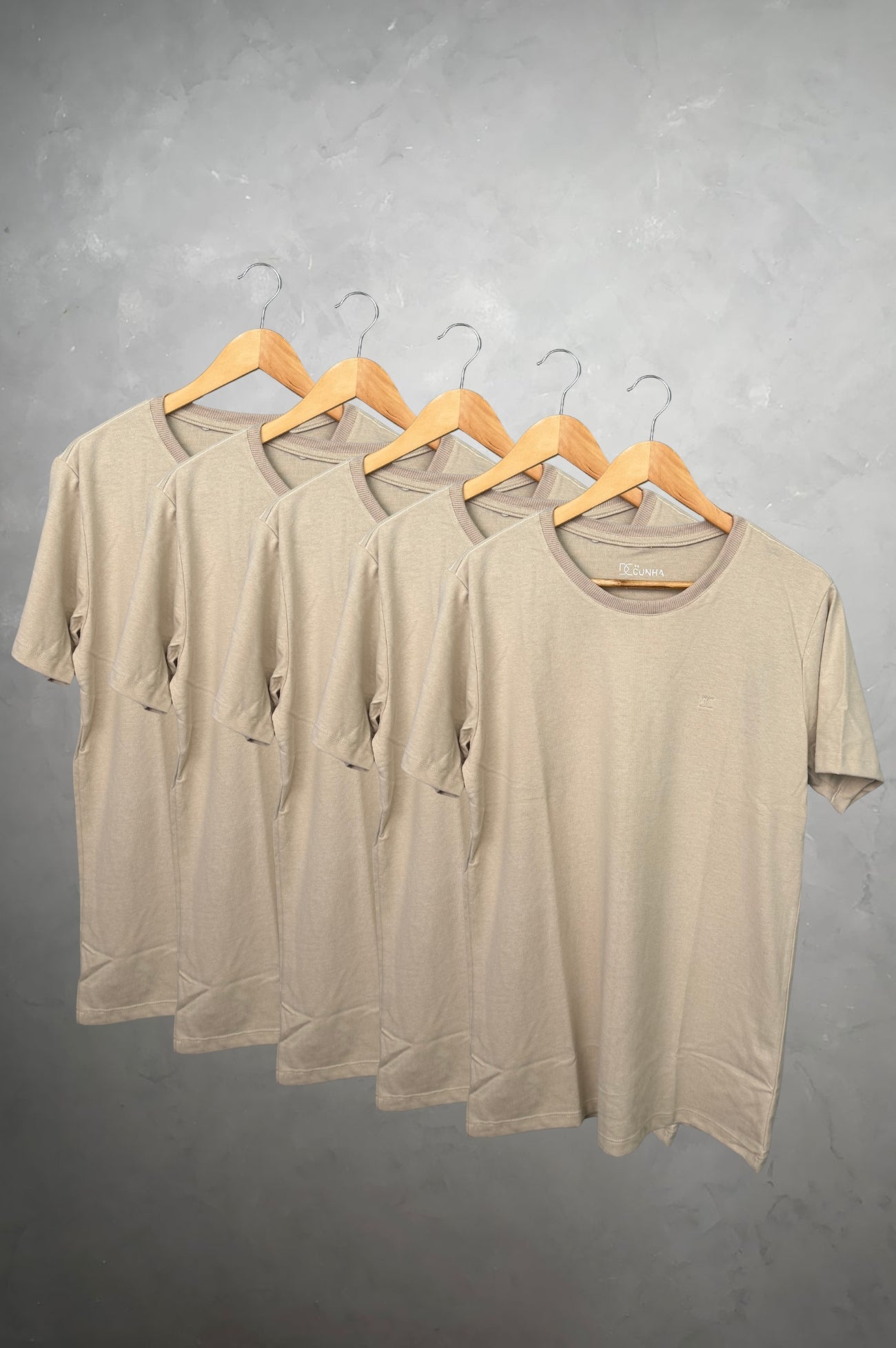 Kit 5 Camisetas Levinha Premium OFF Gramatura 190