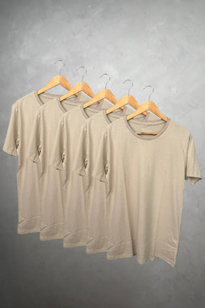 Kit 5 Camisetas Levinha Premium OFF Gramatura 190