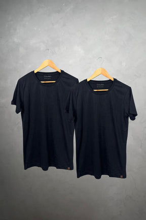 Kit 2 Camisetas Levinha Premium Preta Gramatura 190