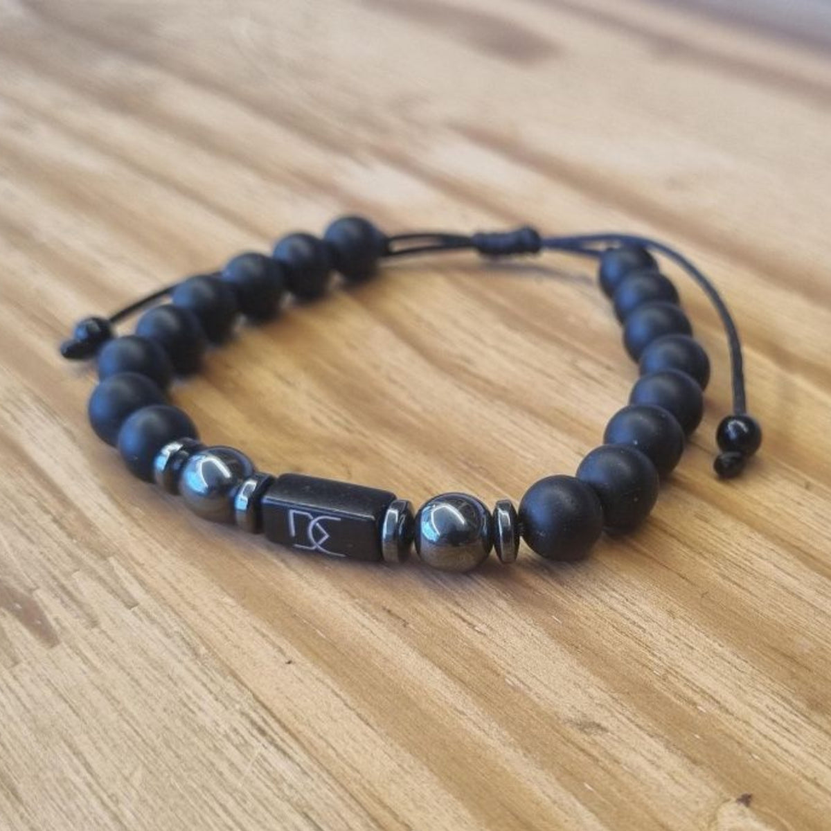 Pulseira Pedra Onix Fosca + Hematita