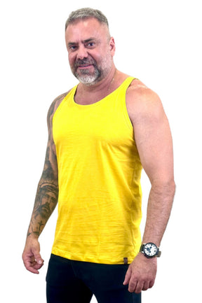 Regata Básica Slim Amarelo Escuro