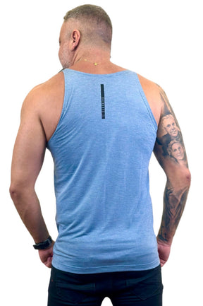 Regata Slim Azul Claro Mescla