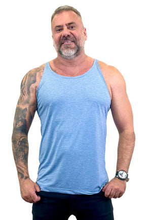 Regata Slim Azul Claro Mescla