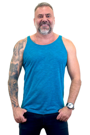 Regata Slim Azul Mescla