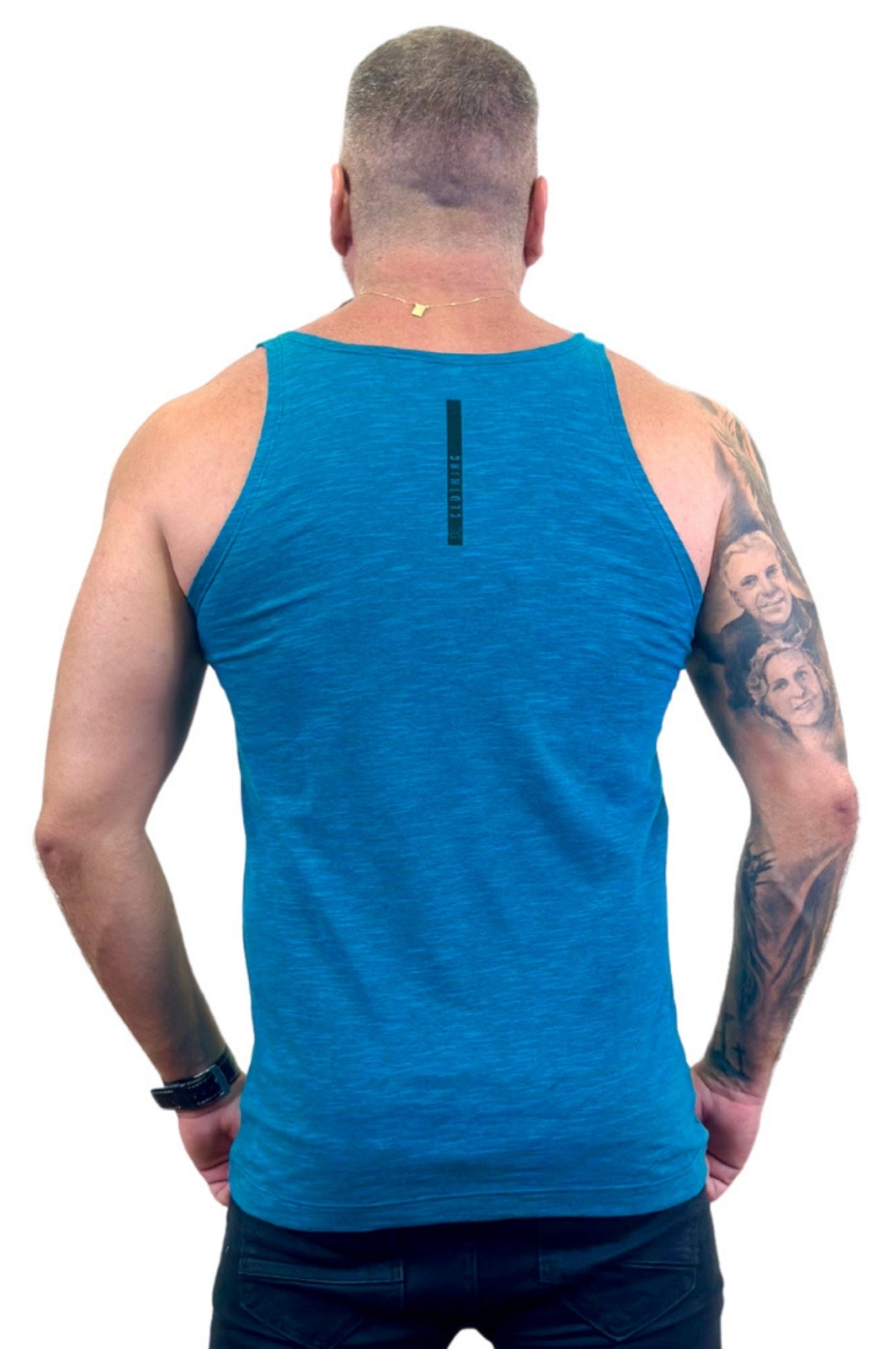 Regata Slim Azul Mescla