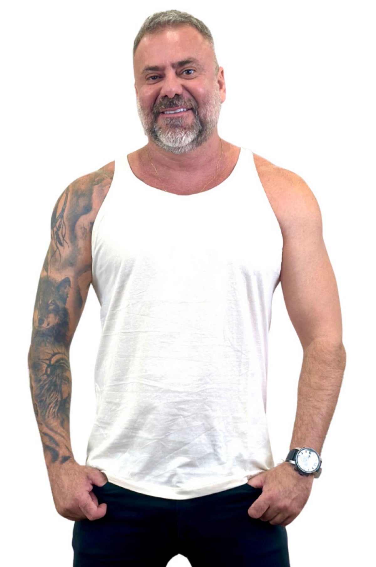 Regata Básica Slim Branca 1